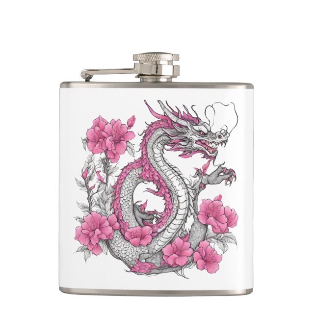 Flower Dragon Flask (Front)