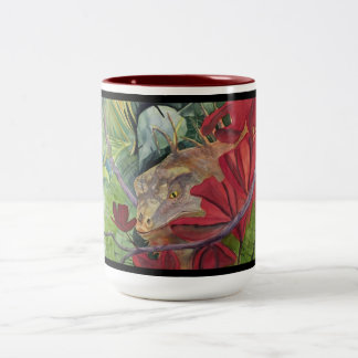 Flower Dragon Iguana Mug