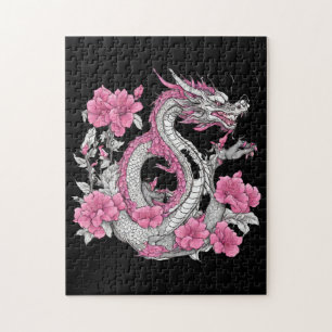 Flower Dragon Jigsaw Puzzle