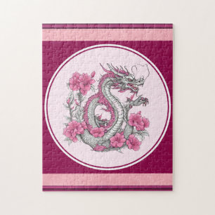 Flower Dragon Jigsaw Puzzle