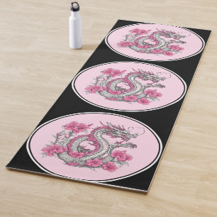 Flower Dragon Yoga Mat