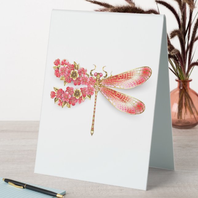 Flower dragonfly with jewellery sakura (In SItu (Table))