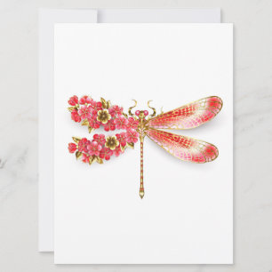Flower dragonfly with jewellery sakura announcement