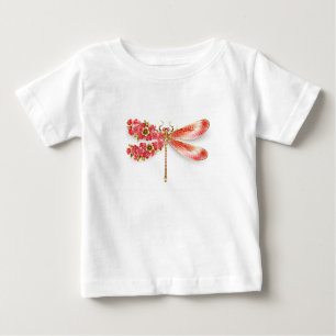Flower dragonfly with jewellery sakura baby T-Shirt