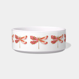 Flower dragonfly with jewellery sakura bowl