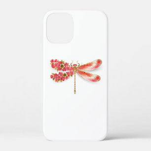 Flower dragonfly with jewellery sakura iPhone 12 mini case