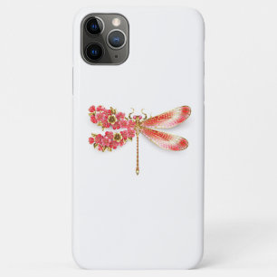 Flower dragonfly with jewellery sakura iPhone 11 pro max case