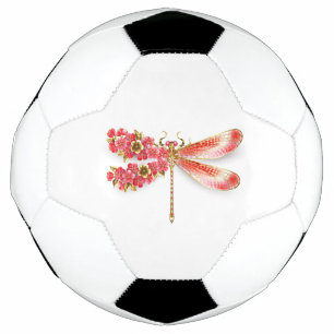 Flower dragonfly with jewellery sakura football