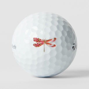 Flower dragonfly with jewellery sakura golf balls