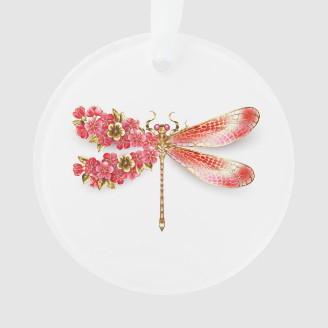 Flower dragonfly with jewellery sakura ornament (Front)