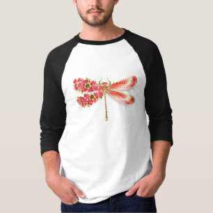 Flower dragonfly with jewellery sakura T-Shirt