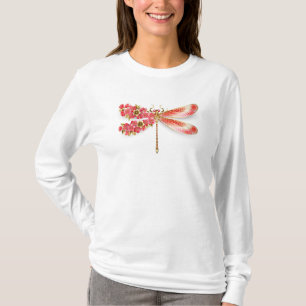 Flower dragonfly with jewellery sakura T-Shirt