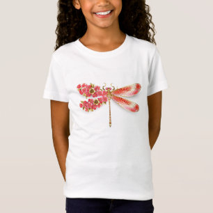 Flower dragonfly with jewellery sakura T-Shirt
