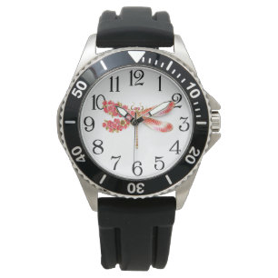 Flower dragonfly with jewellery sakura watch