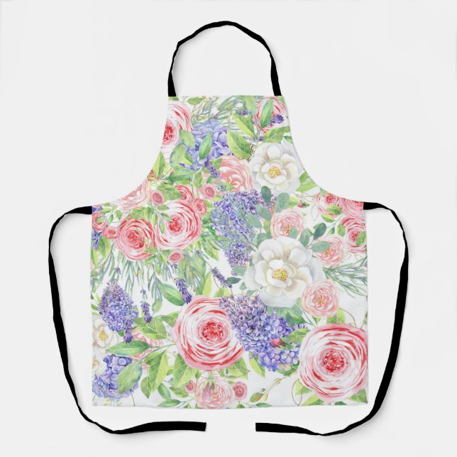 Flower Drawing Easy Apron (Front)
