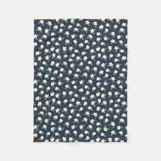 Flower Drawing Fleece Blanket