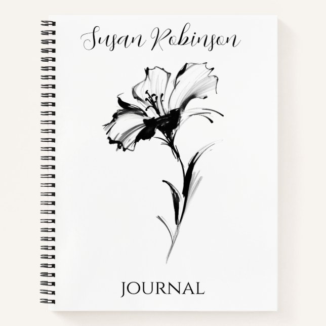 Flower drawing  notebook (Front)