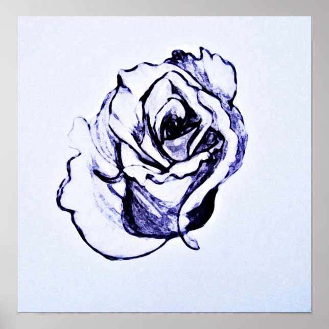 Flower drawing poster (Front)