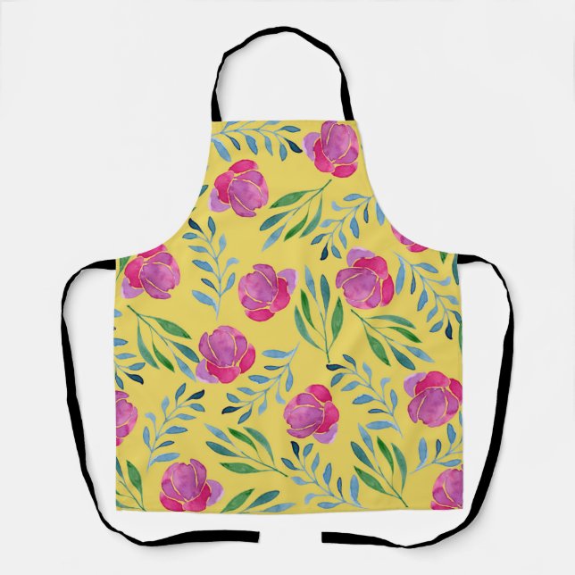 Flower Drawings Easy Apron (Front)