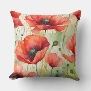 Flower Dream - Poppy Pattern Cushion