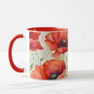 Flower Dream - Poppy Pattern Mug