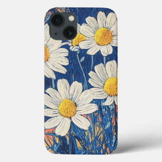 Flower Dreams Camomille Impasto Style IPhone Case