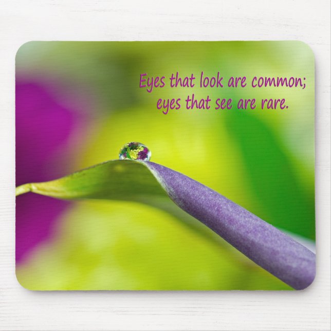Flower Droplet Mouse Mat (Front)