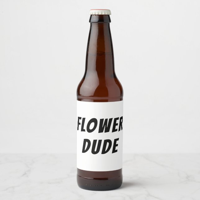 Flower Dude Drink Label (Front)