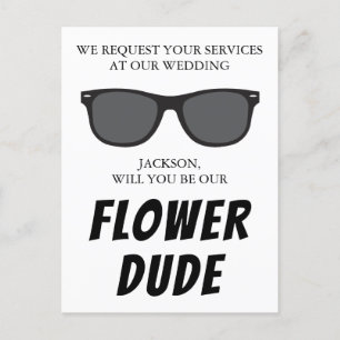 Flower Dude Proposal Card Postcard