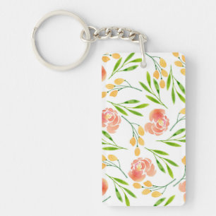 Flower Earrings Key Ring