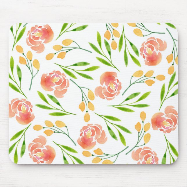 Flower Earrings Mouse Mat (Front)