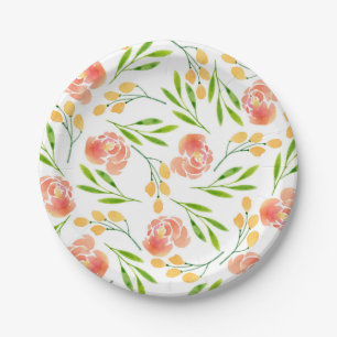 Flower Earrings Paper Plate