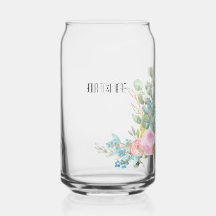 flower editable can glass