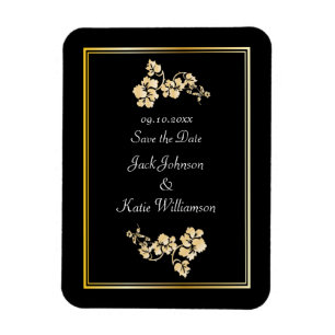 Flower Element with Gold Borders Magnet