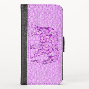 Flower elephant - amethyst purple case