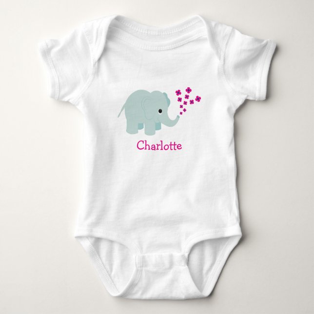 Flower Elephant Bodysuit (Front)