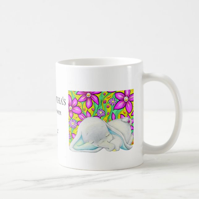 Flower elephant Coffee Mug (Right)