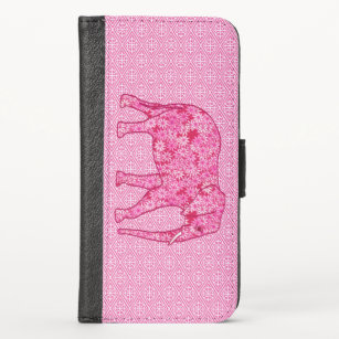 Flower elephant - fuchsia pink case