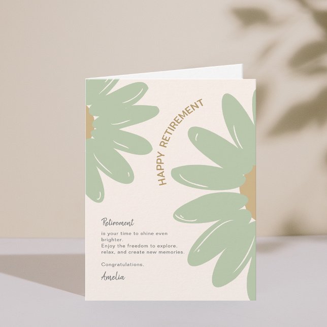 Flower Employee Staff Happy Retirement Card (Flower Employee Staff Happy Retirement Card)