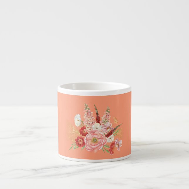Flower Espresso Mug  (Front)
