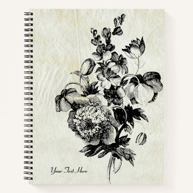 Flower Etching Notebook (Front)
