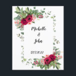Flower Eucalyptus  Greenery<br><div class="desc">Eucalyptus Flower Greenery  Wedding Invitations & Save the Date or change the date. Rustic Eucalyptus Red Flower wedding,  greenery wedding invitation</div>