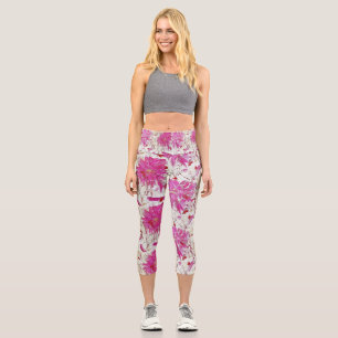 Flower Explosion Capri Leggings