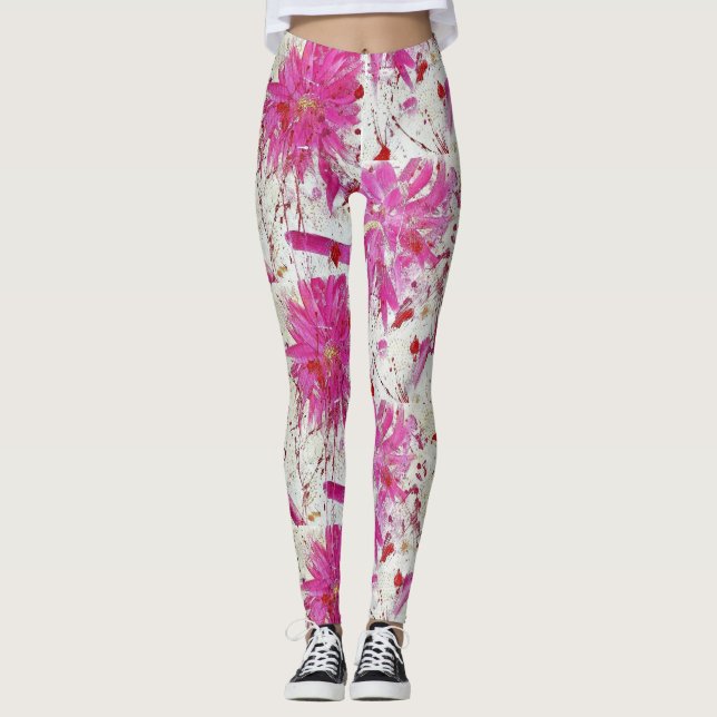 Flower Explosion Leggings (Front)