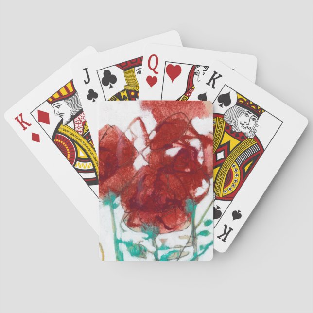 Flower Expression I Playing Cards (Back)