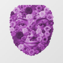 Flower face Lila (also toilet cap for gluing)