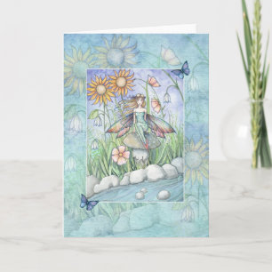 Flower Fairy Art Card, Notecard by Molly Harrison