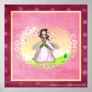 Flower Fairy Design 2 Poster Print