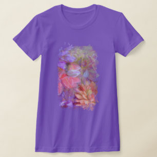 Flower Fairy Double Exposure Fantasy Art T-Shirt