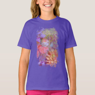 Flower Fairy Double Exposure Fantasy Art T-Shirt